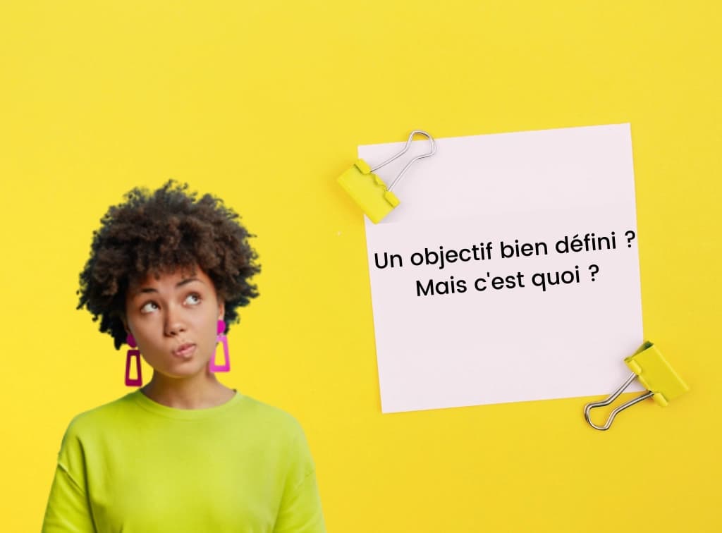 Salariée qui se questionne sur comment bien définir un objectif