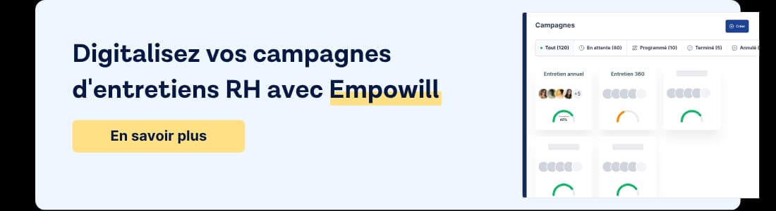 Bannière de blog colorée avec des éléments graphiques modernes, représentant le contenu du site : digitalsation entretiens rh