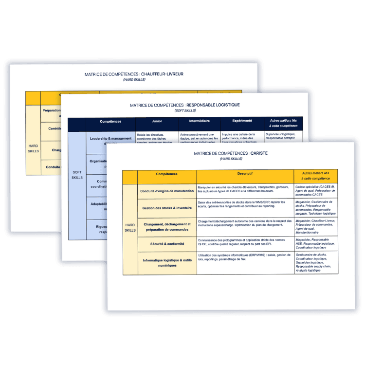Exemples de matrices de compétences