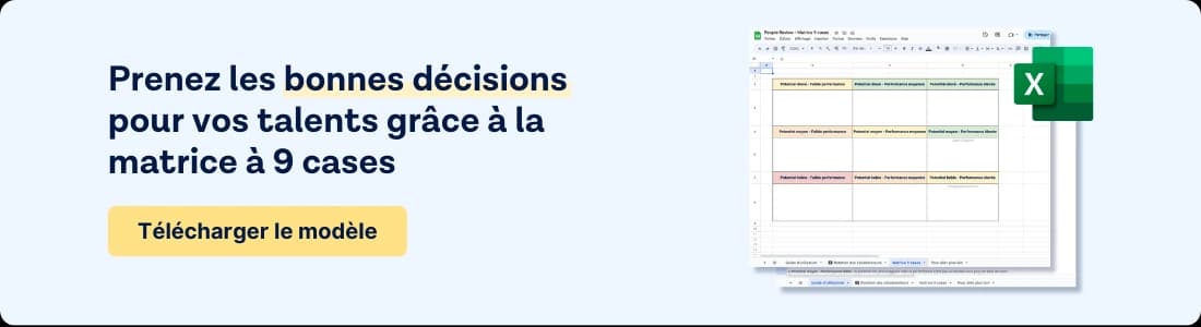 utiliser une matrice 9 box pour les revues de performance