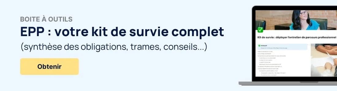 boite à outil de l'entretien de parcours professionnel EPP avec exemples de trames gratuites
