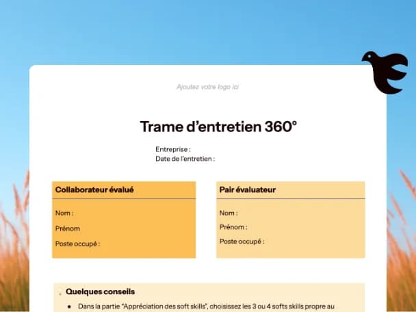 trame d'entretien 360