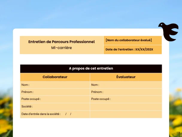 Trame d'entretien de mi-carrière