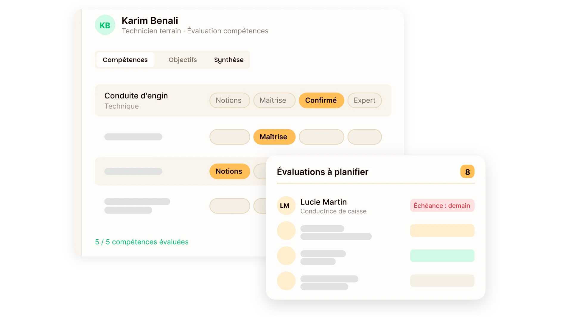 évaluation des compétences avec Empowill