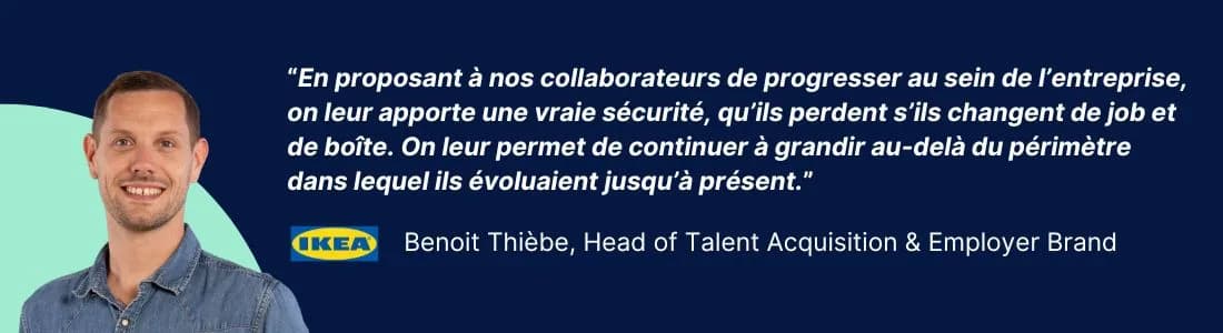 conseil du Responsable recrutement d'ikea sur les parcours d'évolution en entreprise