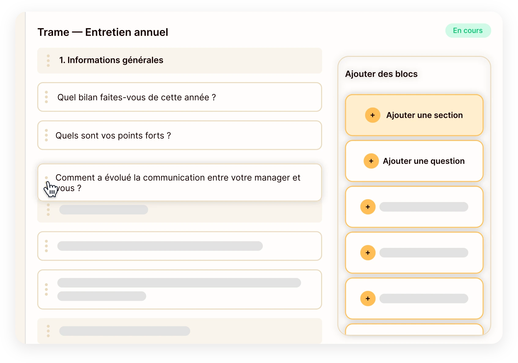 creation de campagnes d'entretiens avec Empowill