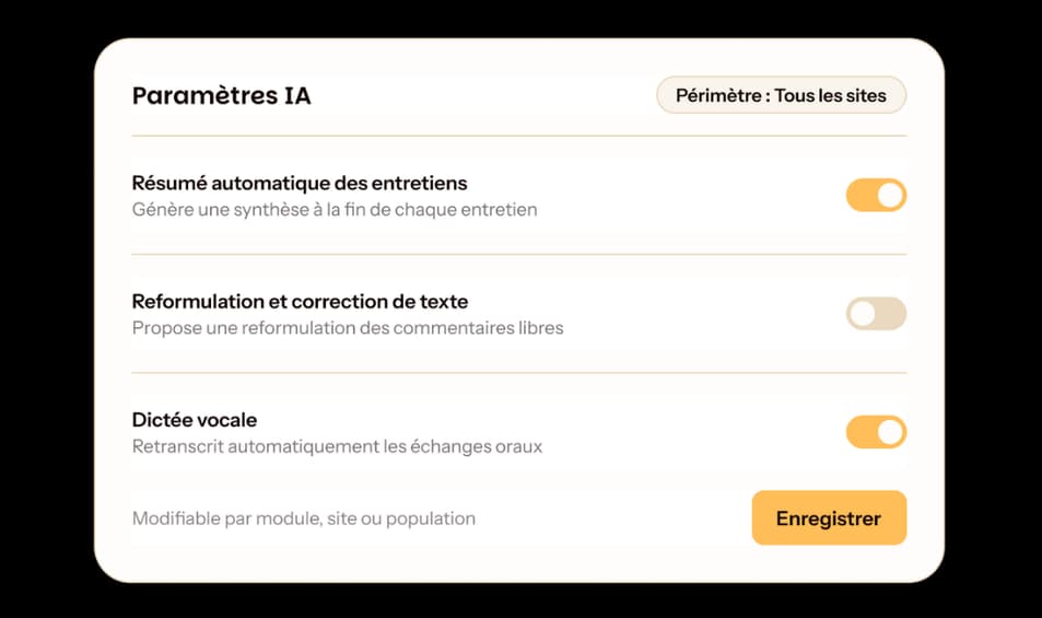 Gardez la main sur les fonctionnalités IA activées, et pour qui